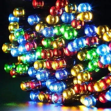 Guirnalda Navideña Solar 500 Luces Led Multicolor 50 Metros