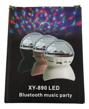 Parlante Bluetooth Portátil Lámpara Luces Colores Led Usb Tf