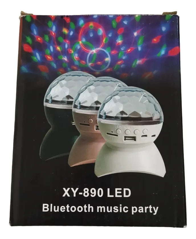 Parlante Bluetooth Portátil Lámpara Luces Colores Led Usb Tf
