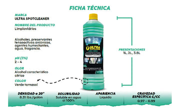 Limpiavidrios Élite Ultra Spotcleaner 2 Litros Desmanchador