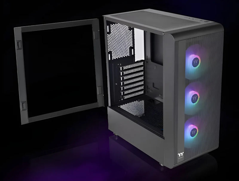 Gabinete Gamer Thermaltake S200 Tg Argb Black 3x120mm Rgb F