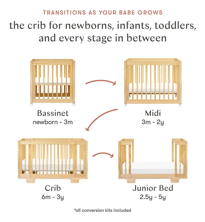 Babyletto Yuzu Moiss Convertible Para Todas Las Etapas, Midi