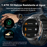 Cubot Smartwatch Reloj Inteligente X3 Bluetooth Llamada 1.73 Impermeable Negro