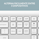 Logitech Signature Slim K950, Teclado Bluetooth / Bolt, Wht Teclado Blanco Idioma Español Latinoamérica