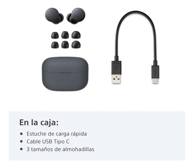 Audífonos Sony Linkbuds S Noise Cancelling | Wf-ls900n Color Negro