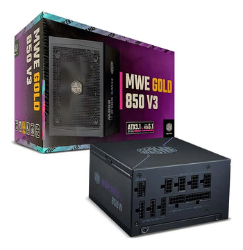 Fuente - Cooler Master Mwe Gold V3 - 850w - Plus Gold Color Negro 110 220v