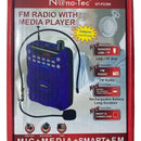 Parlante Amplificador Voz Recargable Micrófono Diadema Radio Diseño