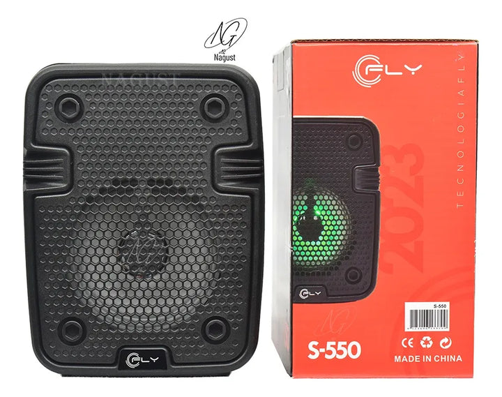 Parlante Cabina 3 Fly Sound S-550 Bluetooth Aux Usb Tf Fm Negro