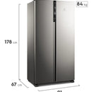 Nevecón Electrolux Inverter No Frost 530l Ersa53v3hvg Silver