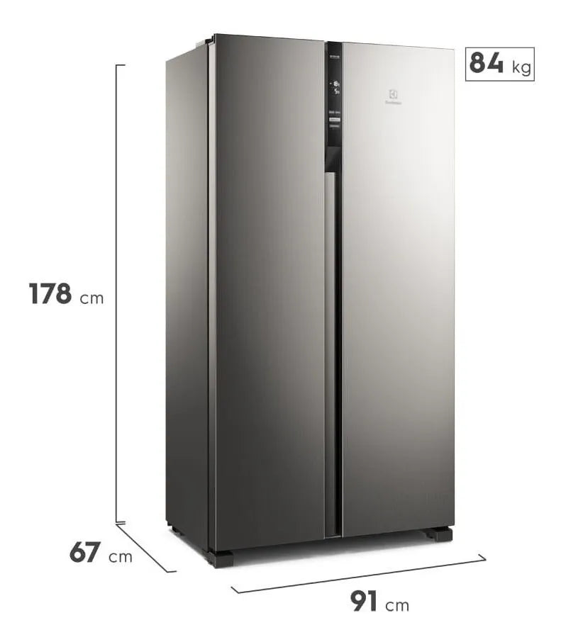 Nevecón Electrolux Inverter No Frost 530l Ersa53v3hvg Silver