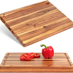 Tabla 40x26cm Cocina Picar Teca + Cera Abeja Tabla Teca
