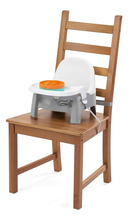 Silla Comedor Para Bebes Con Platos Color Gris