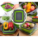 Escurridor Colador De Silicona Plegable Para Verduras