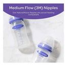 Set 3 Biberones Lansinoh Naturalwave 8 Onzas 3m Flujo Medio Violeta