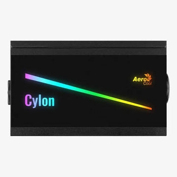 Fuente De Poder Aerocool Cylon Rgb 600w +80 Plus Bronze Black