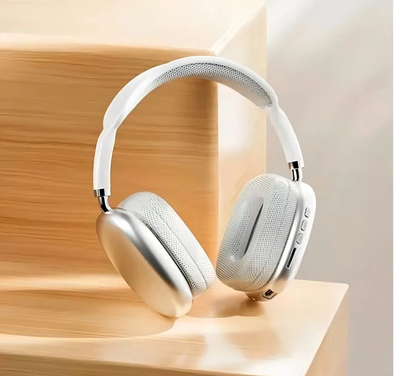 Auriculares Bluetooth P9, color blanco claro, blanco