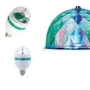 Bombillo Rotativo De Colores Bola Navideña Giratoria Luces