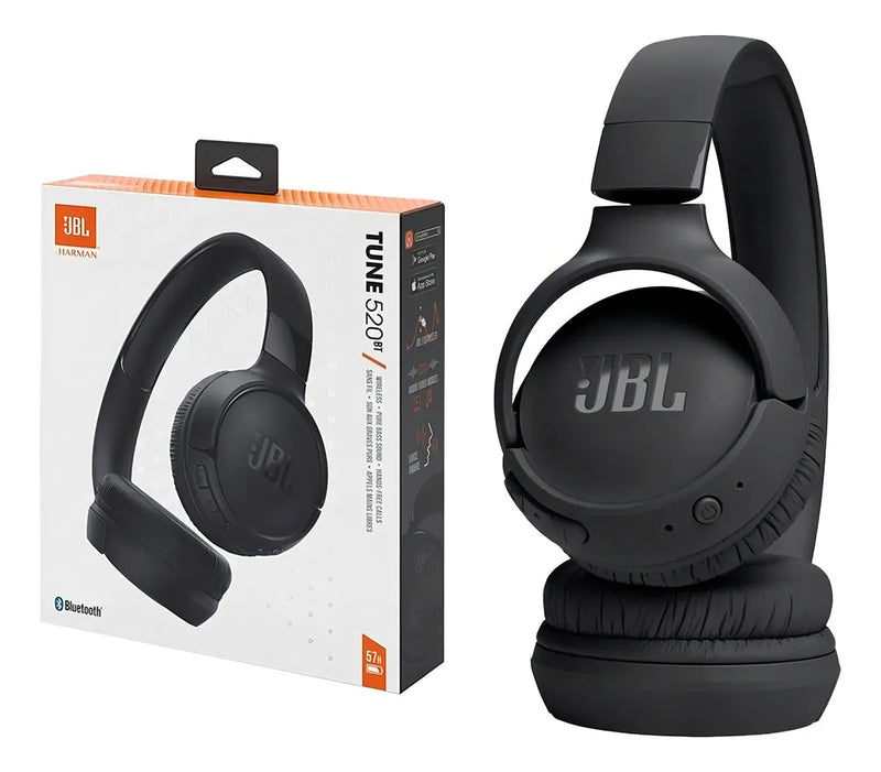 Audifonos Jbl Tune 520 Bt Bluetooth On Ear Color Negro