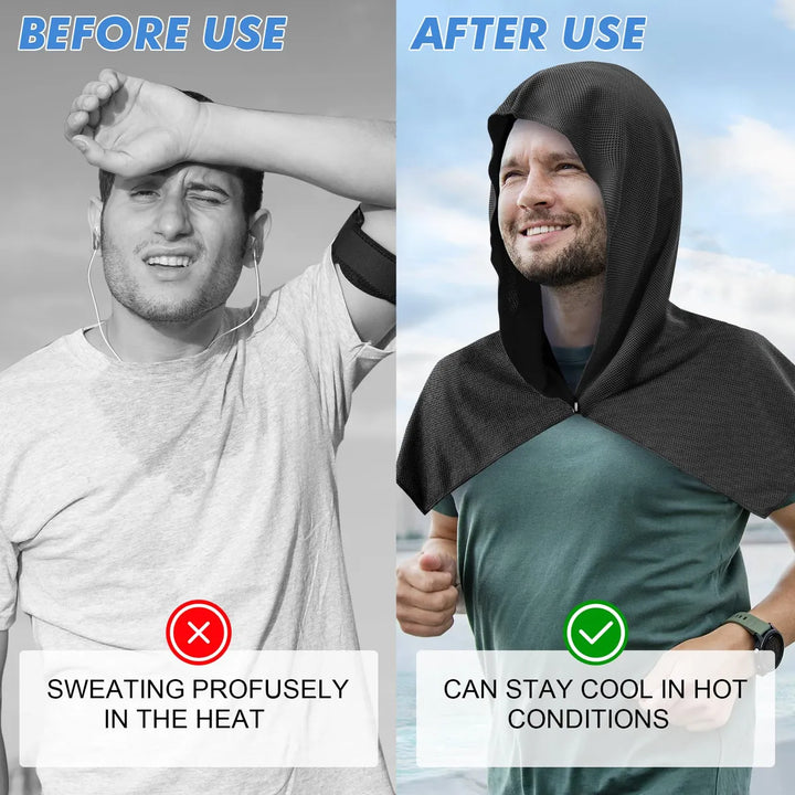 Toalla Refrescante Con Capucha Para Enfriamiento Instantaneo