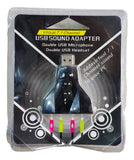 Tarjeta De Doble Sonido 7.1 Usb Control De Volumen Plug Mic