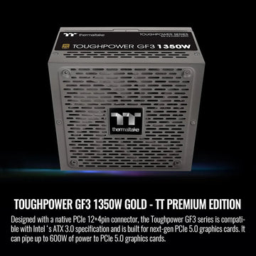 Fuente De Poder Thermaltake Thoughpower Gf3, Atx 3.0, 1350 W