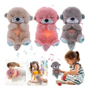 Peluche Realista Nutria Bebe Estimulacion Sensorial Sonido, Color Marrón claro