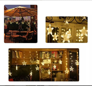 Luces Led Navideñas Estrella Navidad Adornos Blanco