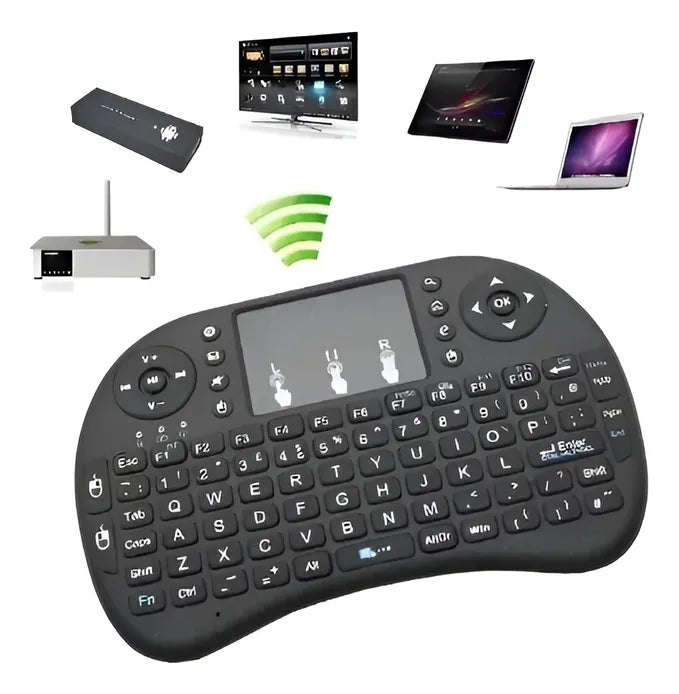 Mini Teclado Inalambrico Smart Tv Android Teclado Negro