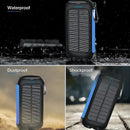 Cargador Solar, Cargador De Teléfono Portátil De 38800 Mah Azul Claro