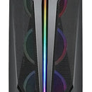 Combo Chasis Gamer Iceberg Flow X Plus 6 Ventiladores Filtro Negro