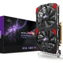 Kelinx Aisurix Rx 580 Tarjeta Gráfica, 2048sp, Real 8gb, Gddr5, 256 Bits, Tarjeta De Video Para Juegos De Pc, 2xdp, Hdmi, Pci Express 3.0 Con Parada De Ventilador De Congelación Para Computadora De