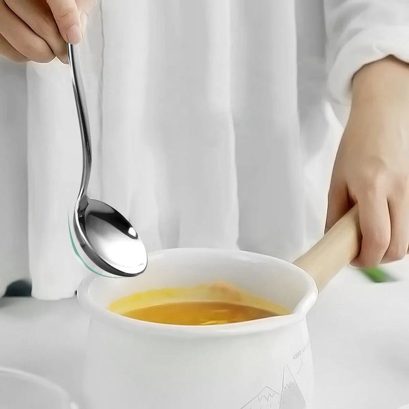 Pekky Cuchara Pequeña Para Sopa, Cucharón De Acero Inoxid.