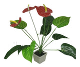 Flor De Anturio Artificial Decoración Mata Plástica Regalo
