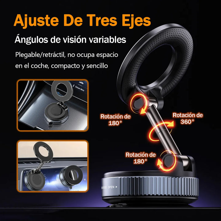 Bigview Soporte Magnetico Telefono Porta Celular 360 Carro Brazo Ajustable