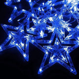 Extensión Luces Led Estrella Luz Decoración Navideña 3 Mts Azul