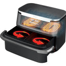 Freidora Ninja Doble Canasta 6 En 1 Capacidad 6.6lt Airfryer Negro