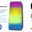 Parlantes Rgb Bluetooth Para Pc Celular Lindos Alambrico New Negro