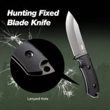 Khu Cuchillo De Hoja Fija Tactico, Cuchillo De Caza Superviv