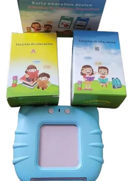 Lector Tarjetas Interactivas Inglés, Español 255 Tarjetas Azul,rosa