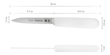 Cuchillo Mondador Profesional 4 In - Tramontina Color Blanco