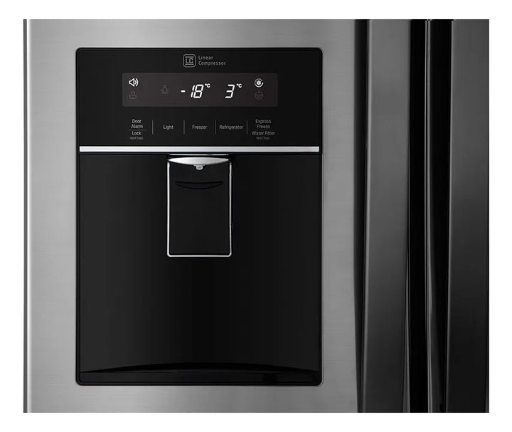 Nevecón Lg French Door 618 Lt Linear Inverter Ice Maker Ps3 Plateado