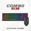 Combo Redragon 2 En 1 Pollux + Trident S136 Black Teclado Negro Idioma Ingles