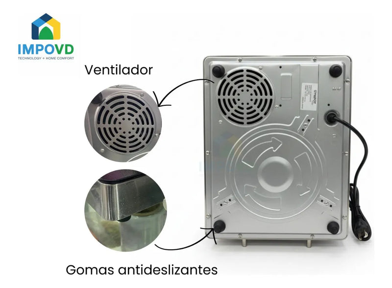 Estufa Induccion Electrica Portatil Practica Segura Rapida Negro