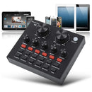 Tarjeta De Sonido V8- Mezclador De Audio,transmision En Vivo Negro