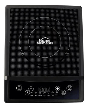 Estufa De Induccion 1 Puesto Home Elements Estufa Portatil Negro