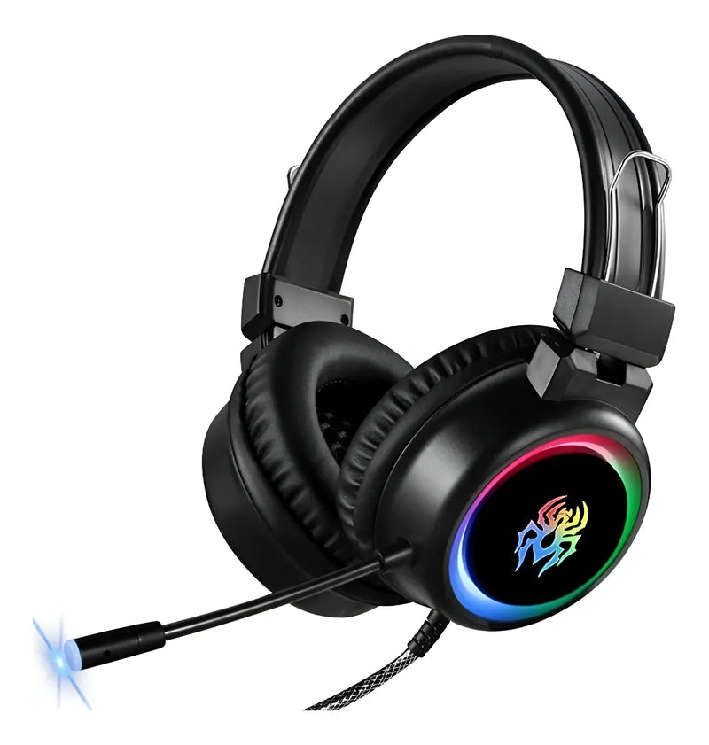 Audifonos Gamer Yoro V5 RGB con Luz RGB Diadema Auricular Cable Microfono