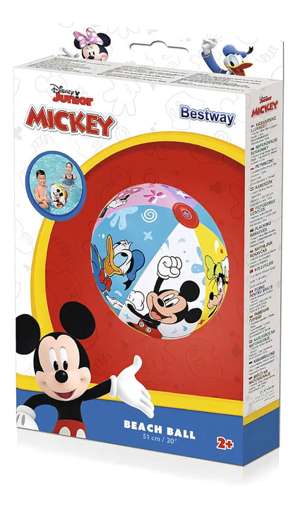 Pelota De Playa Inflable Mickey Mouse Multicolor Bestway