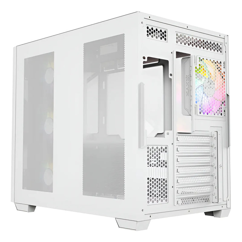 Chasis Gamer Xyz Qubex White | Argb | Atx | 4 Fans | Type C