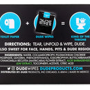 Dude Toallitas, Toallitas Humedas Individuales Desechables,