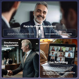 Auriculares De Traducción Ai En Tiempo Real, 164 Audífonos Color Negro
